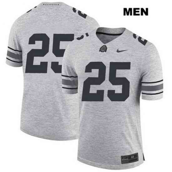 Brendon White Stitched Ohio State Buckeyes Authentic Nike Mens  25 Gray College Football Jersey Without Name Jersey